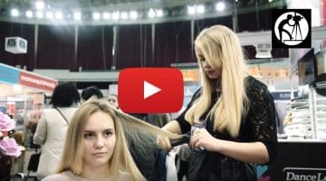 Сюжет с выставки о студии волос